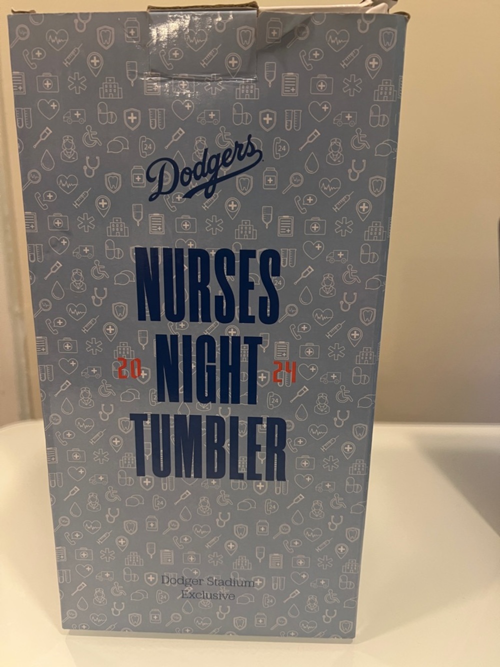 Dodgers Nurses Night Tumbler - Light Blue